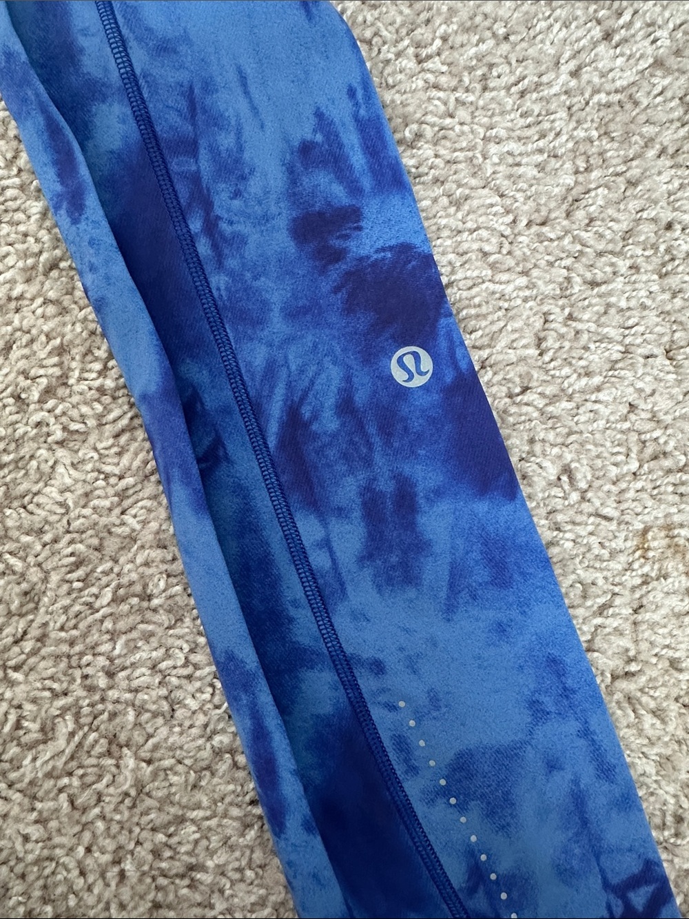 lululemon athletica Blue Tie-Dye Leggings - Picture 2 of 6